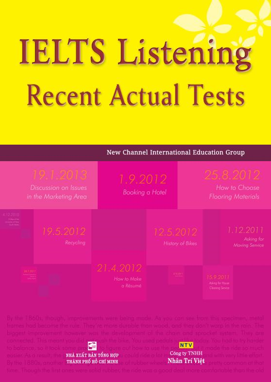 IELTS Recent Actual Listening Test