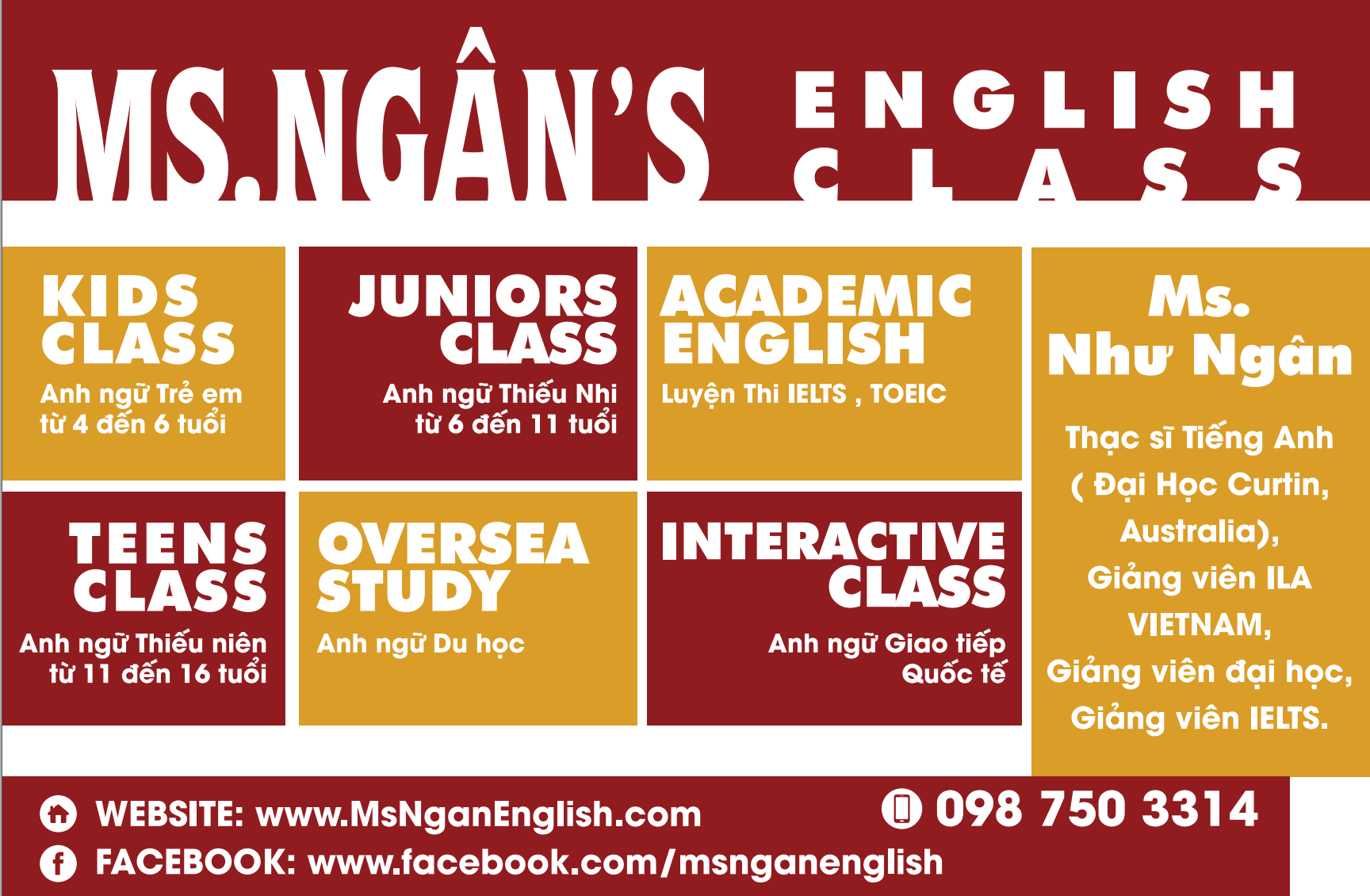 Ms Ngân's English